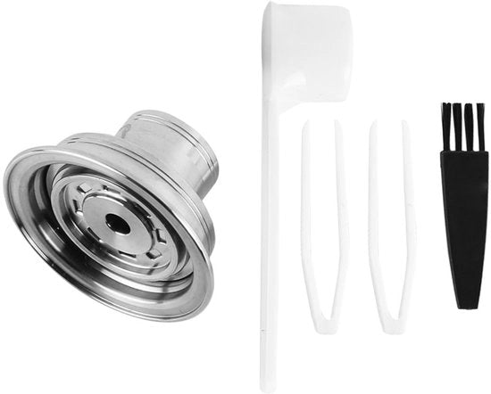 Adattatore per capsule di caffè riciclabile - Ossatura di conversione in acciaio inossidabile - Resistente all'acqua del lavello - Per migliorare il sapore del caffè - Compatibile con la macchina Env135 Gca1 -...