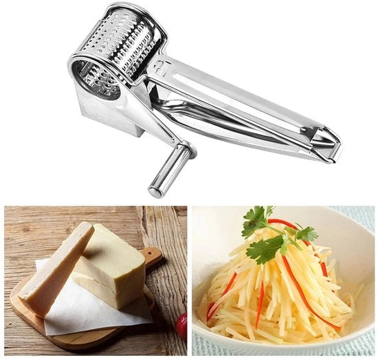 Raspante a mano rotante in acciaio inossidabile per formaggio utensili da cucina