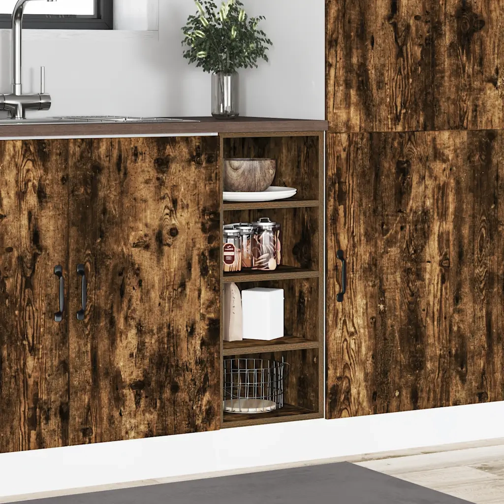 Armadio Inferiore “Riga” Rovere Fumo 30x44,5x81,5 cm 854197