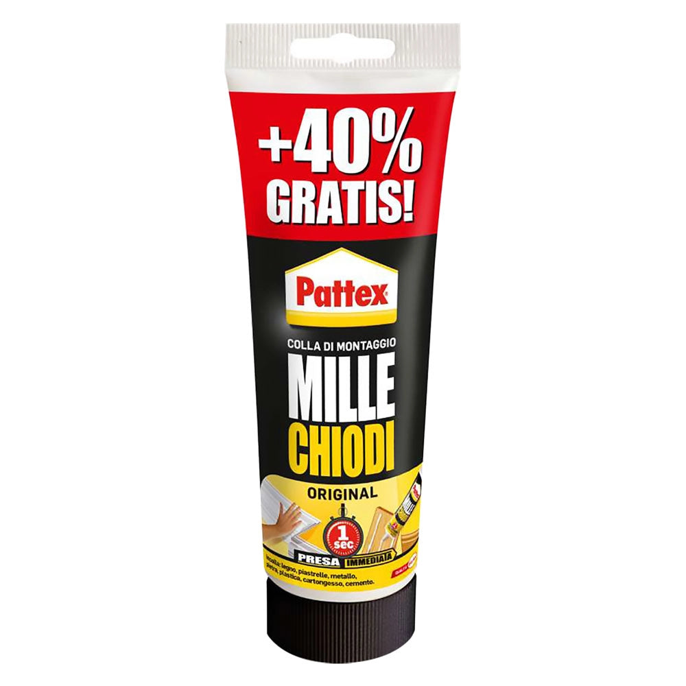 12pz adesivo millechiodi 'original' gr. 250 + 40% gratis - colore bianco cod:ferx.9000619nlm