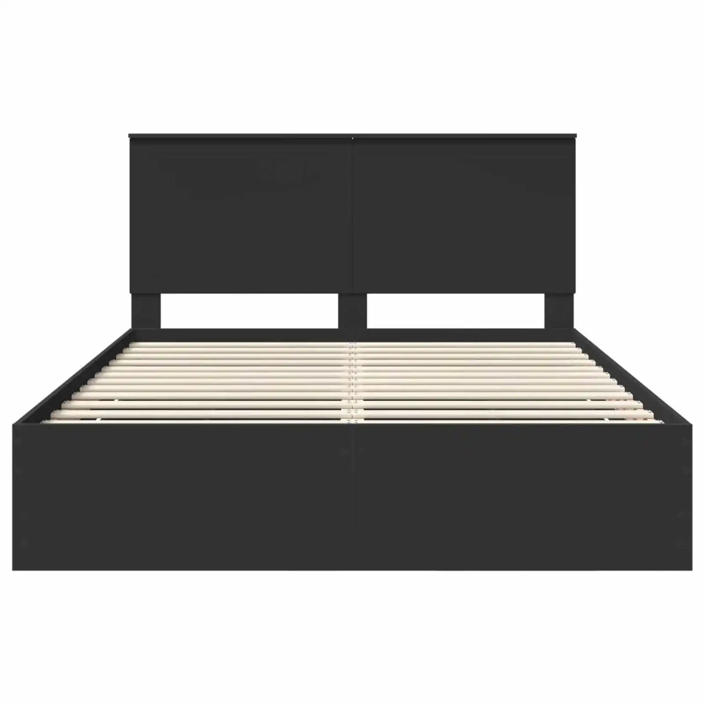 Struttura del letto Nero 150 x 200 cm Legno Ingegnerizzato 3411104