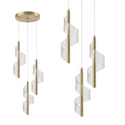 Lampada Led A Sospensione Da Soffitto G178-3cp Gold