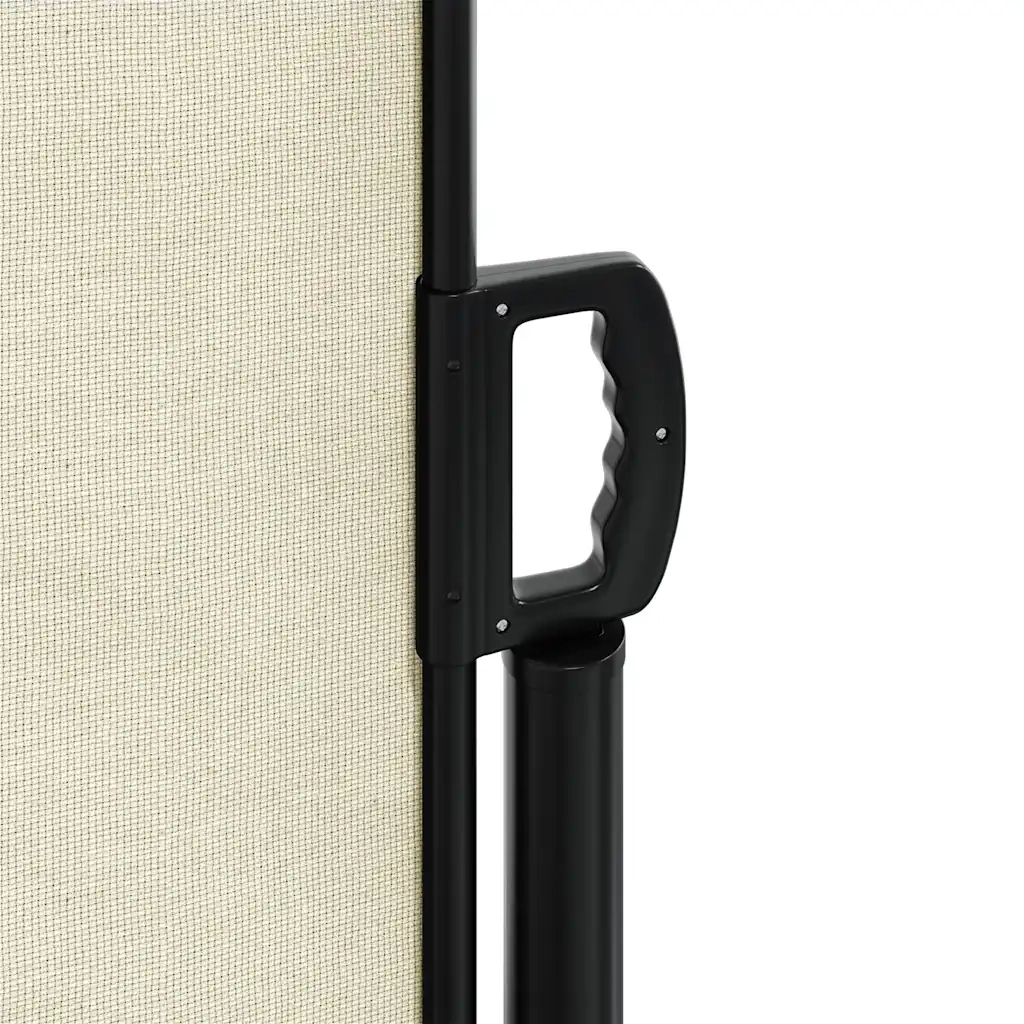 Tenda da Sole Laterale Retrattile-Tenda parasole per balcone per giardino Crema 100x500 cm