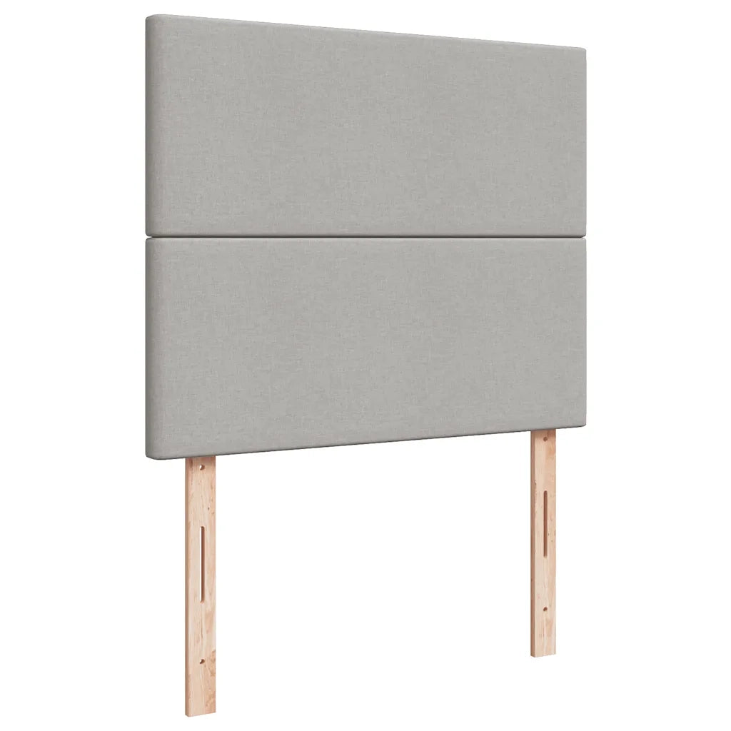 Letto a Molle Materasso e LED Grigio Chiaro 120x190 cm Tessuto 3270232