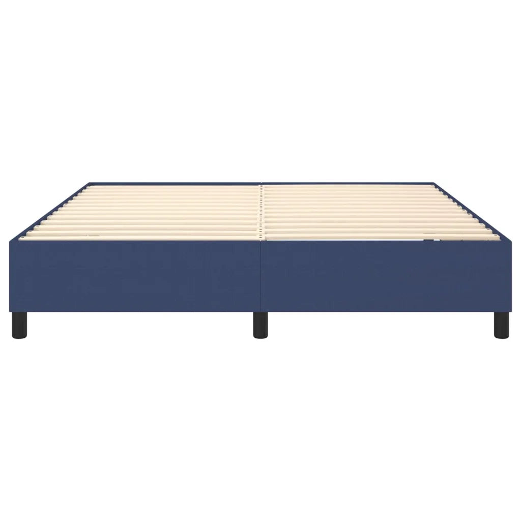 Struttura Letto a Rete a Molle Blu 160x200 cm in Tessuto 3120876