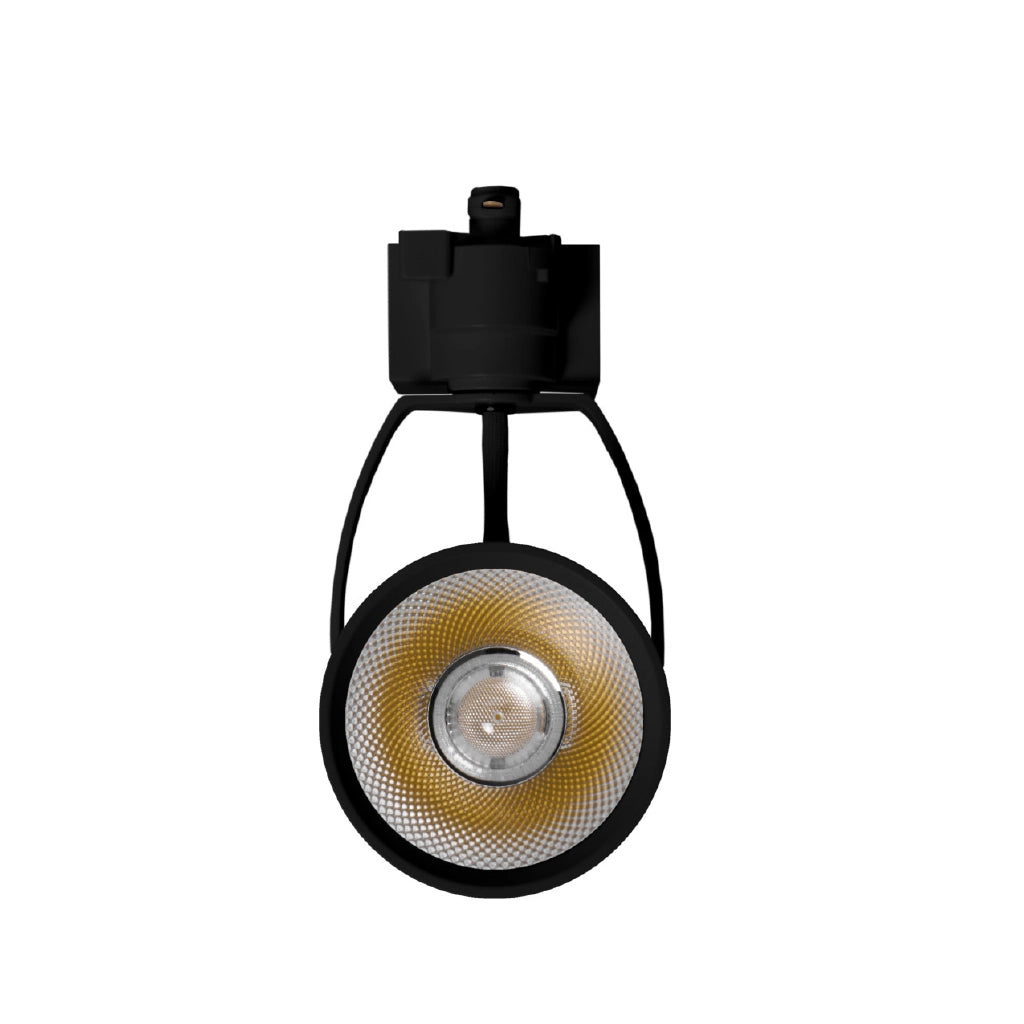 Faretto led a binario 30w bifase nero 4000k