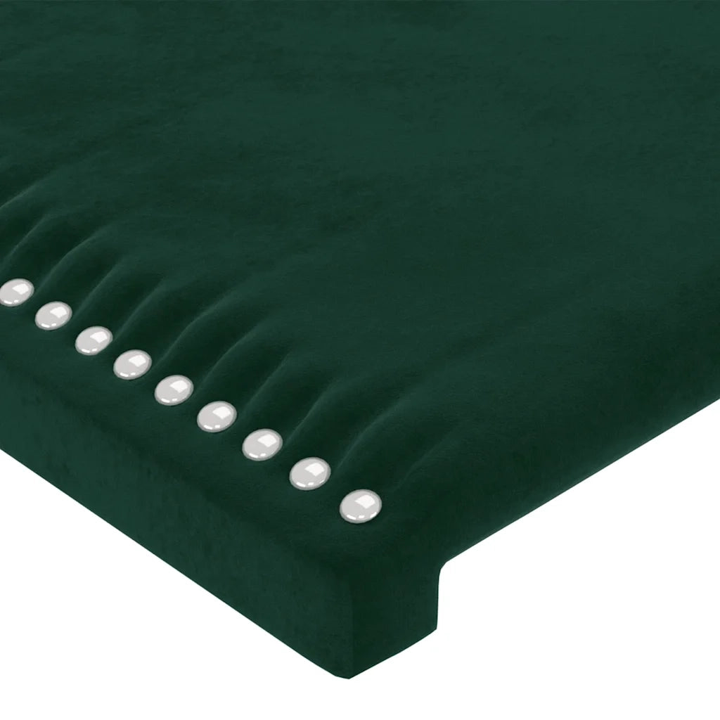Testiera | Testata a LED Verde Scuro 83x16x78/88 cm in Velluto