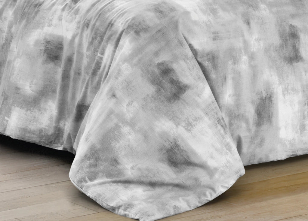 Trapuntino Piumino Estivo Primaverile 100gr/mq Leggero Disegno Nebula - Matrimoniale - Grigio