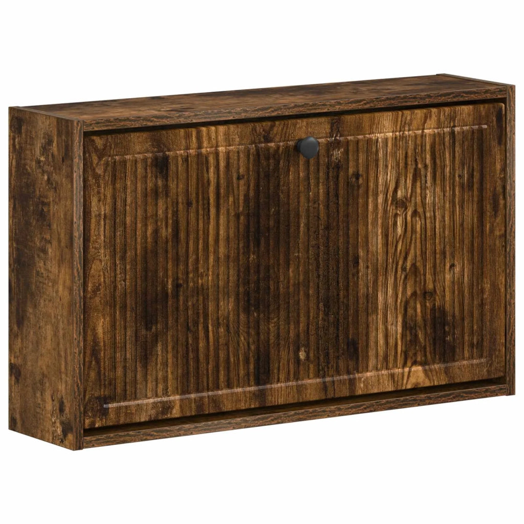 Mobiletto per Scarpe da Muro EDE 71 x 17 x 43 cm Rovere Fumo 895970