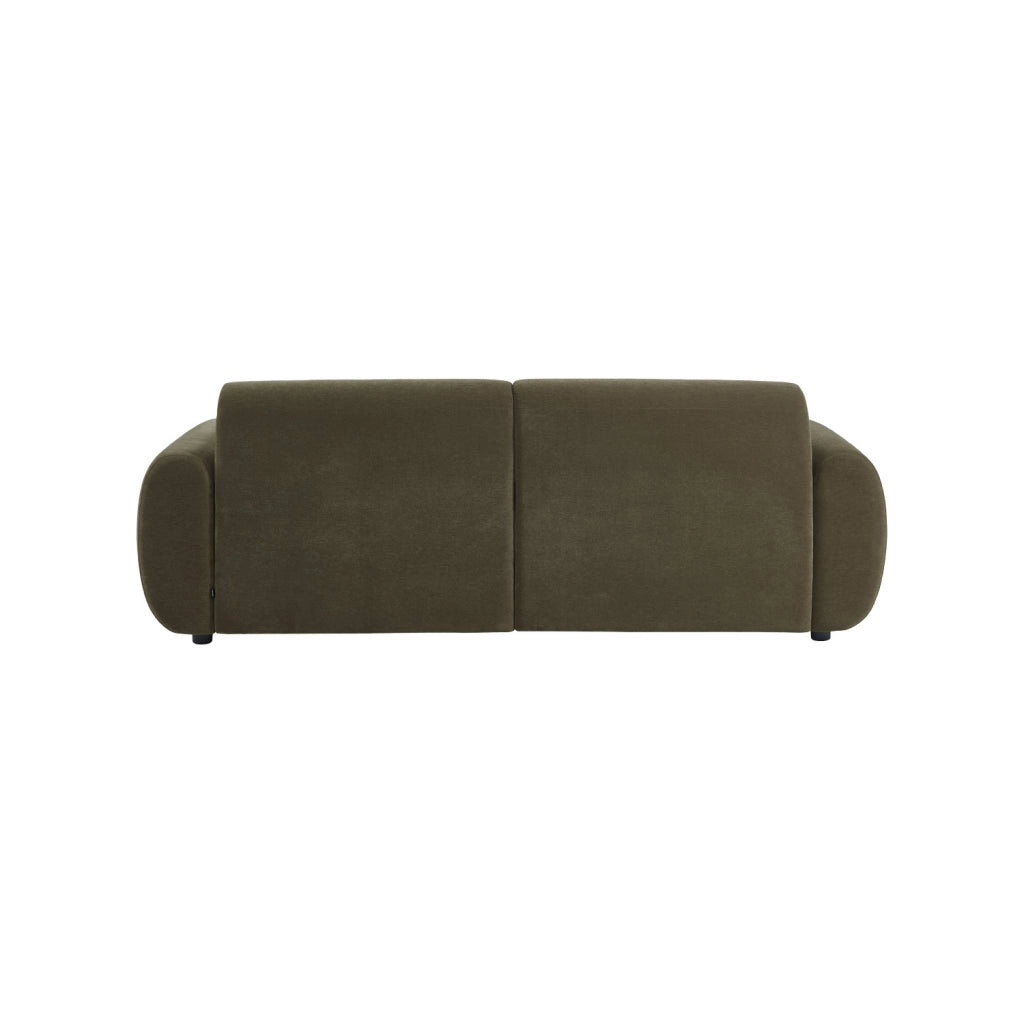 Divano in tessuto, 3 posti, verde kaki