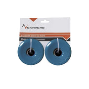 Coppia ruote azzurre 70x50mm PU con cuscinetti ABEC7 per longboard drop