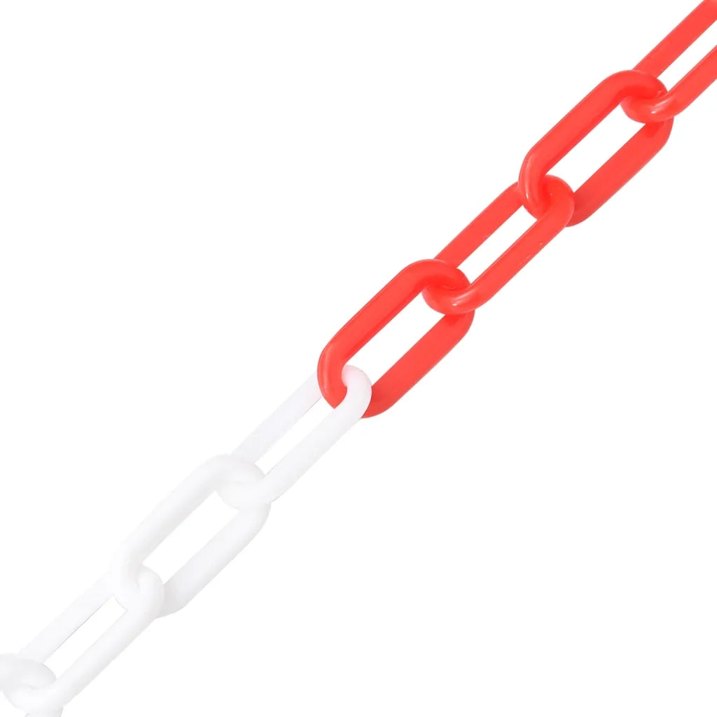 Catena Segnaletica Rossa e Bianca 100 m ?8 mm in Plastica CFW1215953