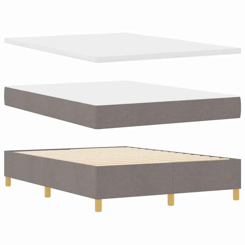 Letto a Sorgente LED con materasso Talpa 140 x 190 cm Tessuto