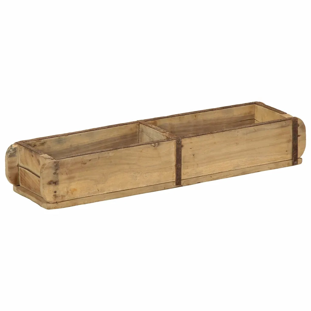 Vassoio 4 pcs Marrone 57 x 15 x 9 cm Legno Recuperato Massello 4019611