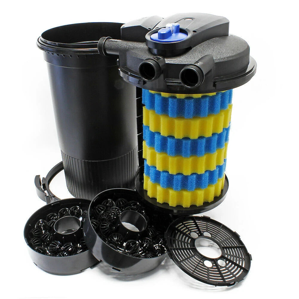 Kit di filtrazione set 30000 litri pompa UVC 18 watt tubo 8000 l/h 10 m 16_0001899