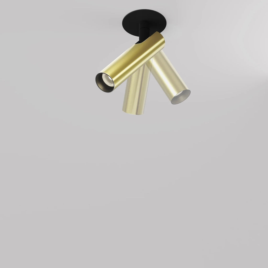 Maytoni Lampada Da Incasso Focus T 1 luce LED integrato nero alluminio
