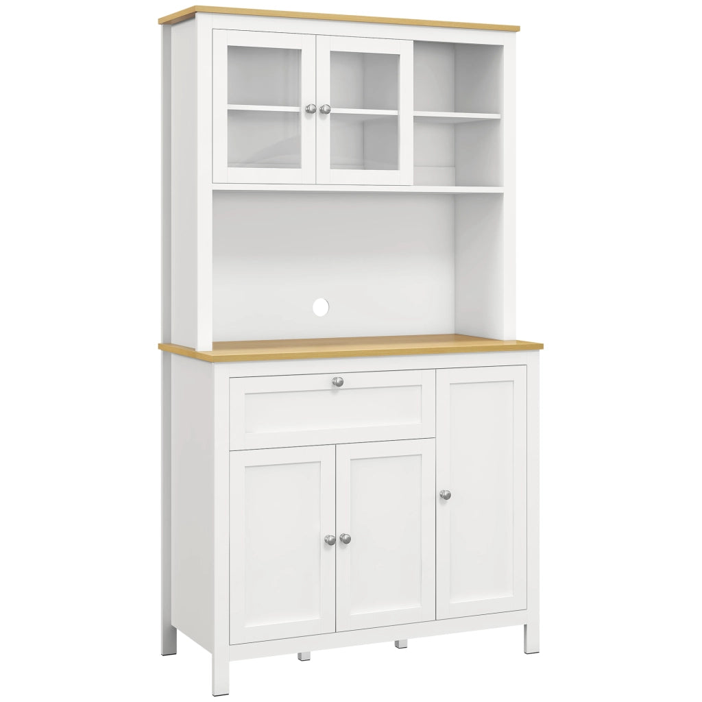 Armadio Cucina con Cassetti e Scaffali Regolabili ¨C Minimal ¨C Bianco 100x40x180 cm