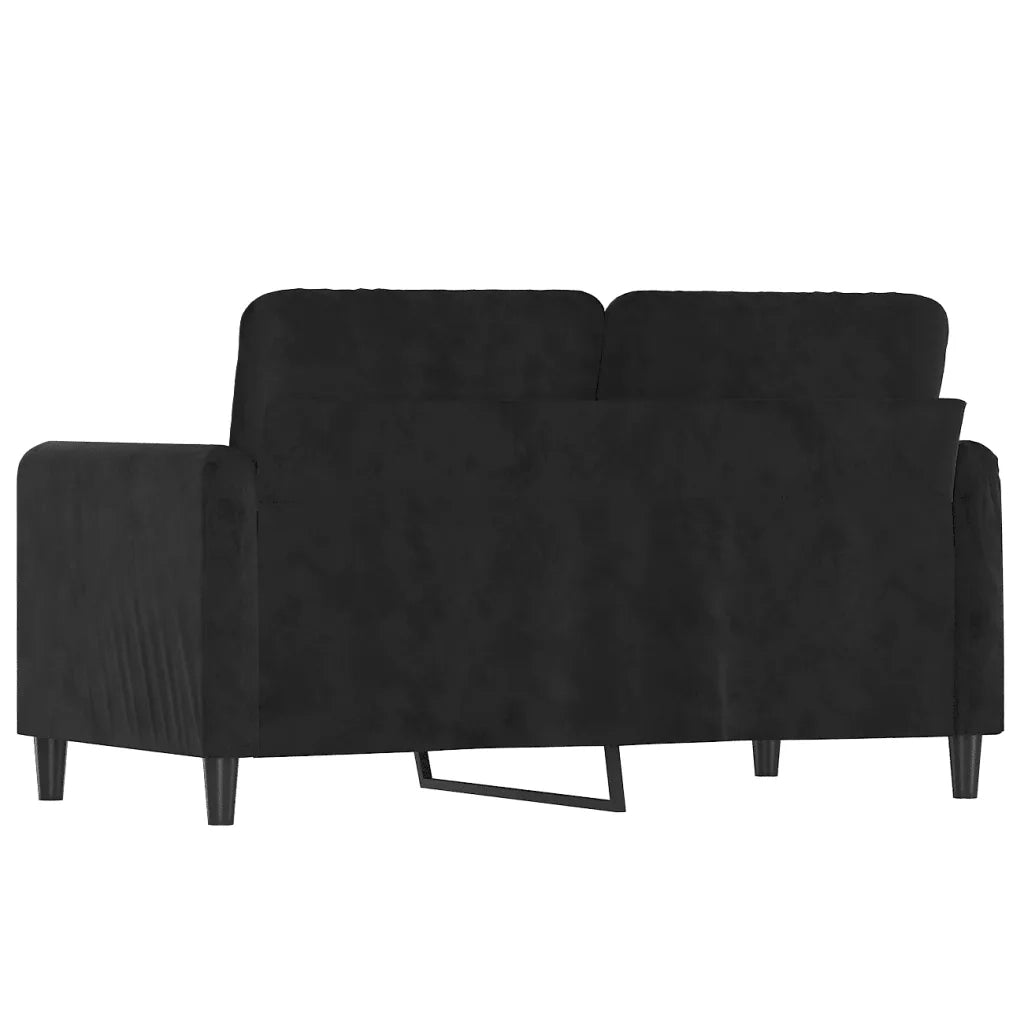 Divano a 2 Posti Nero 120 cm in Velluto 359437