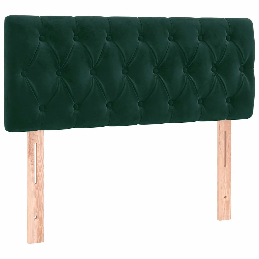 Testiera | Testata Verde Scuro 100x7x78/88 cm in Velluto