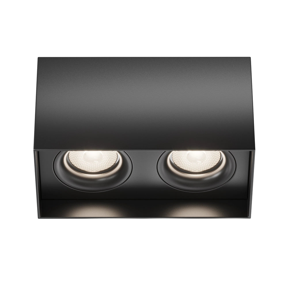 Plafoniera Maytoni Slim nera 2xGU10 dimmerabile IP20