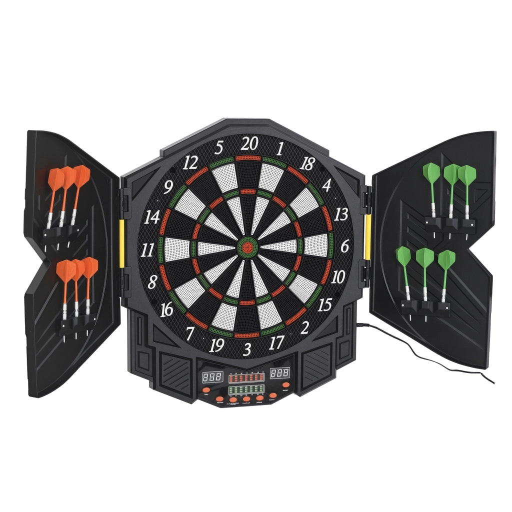 Bersaglio da Dardo Elettronico ¨C Minimal ¨C LED, 12 Dardi, 27 Giochi