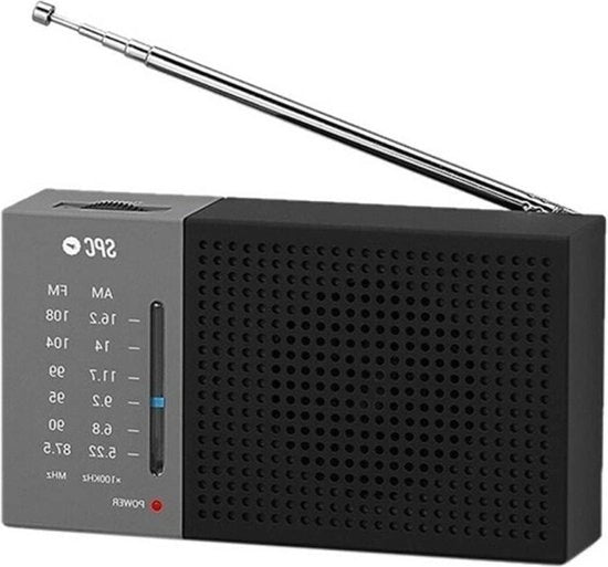 Radio Portatile a Formato Compatto Grande Display Analogo FM/AM Radio Stile Grande Altoparlante - Jetty Lite