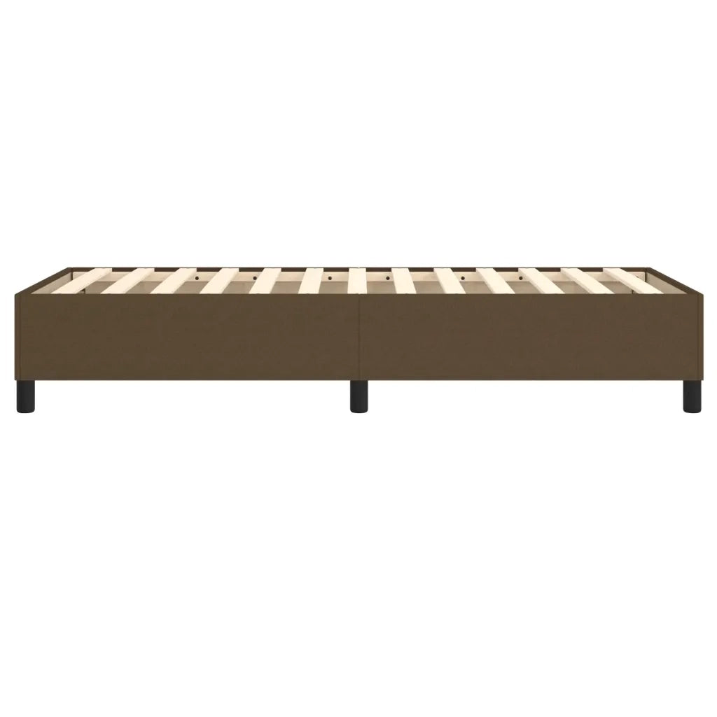 Struttura Letto a Rete a Molle Marrone Scuro 90x190 cm Tessuto 3120825