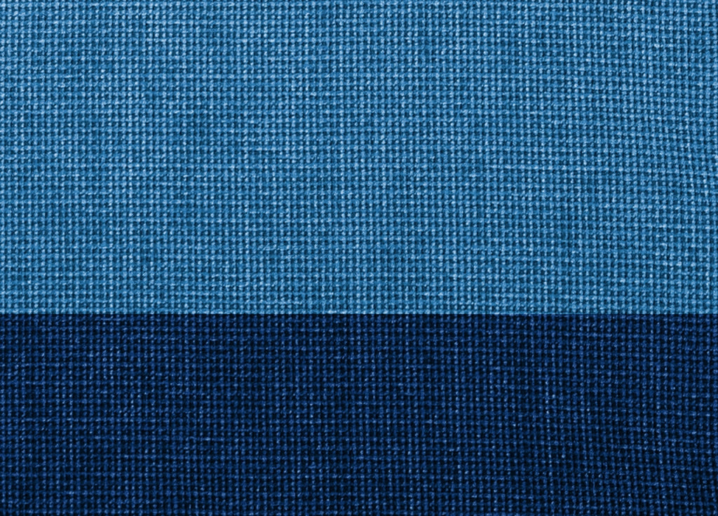 Copritavolo Salotto/Cucina Cinigliato Bordo Applicato Modello Intreccio - Runner 45x180 - Blu