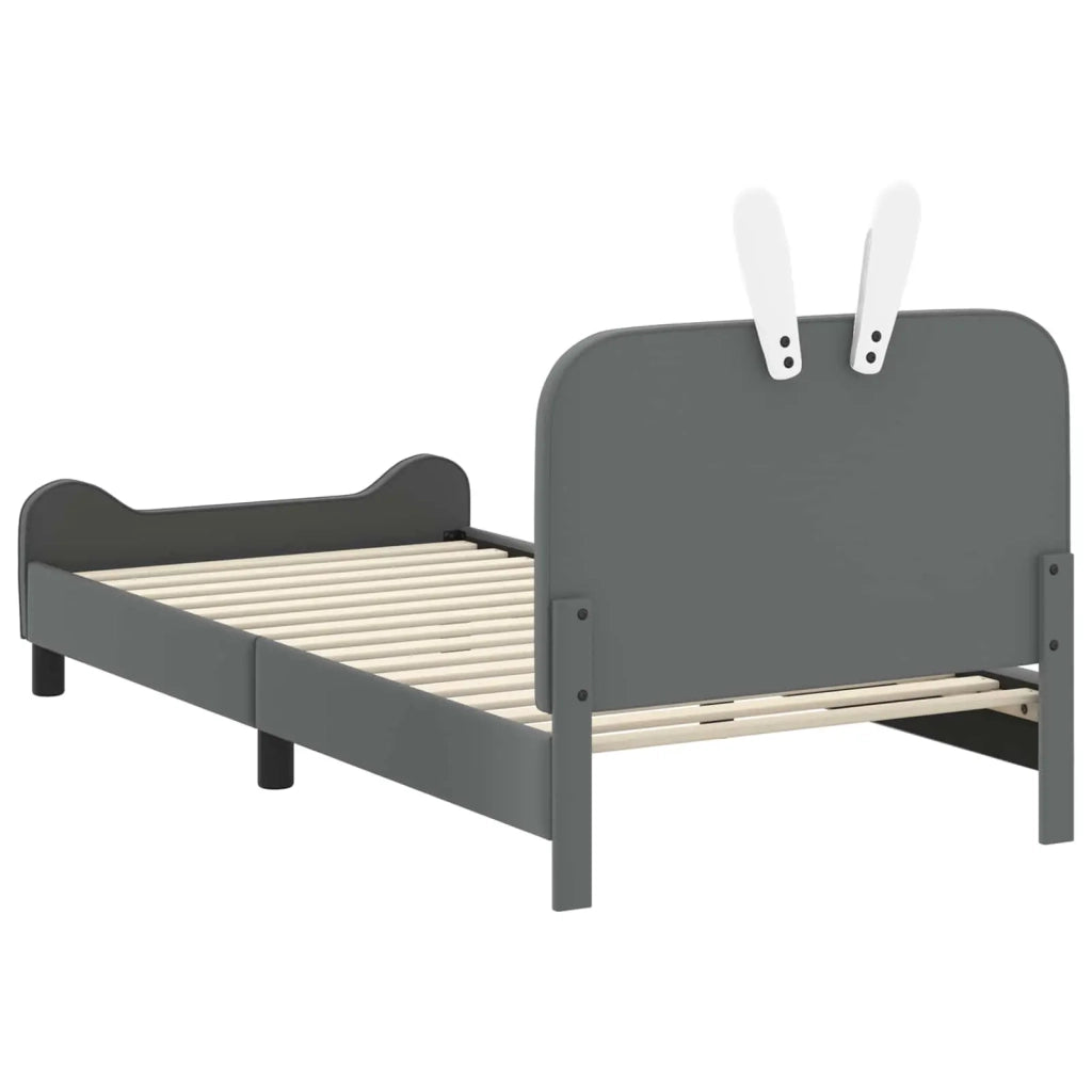 Struttura letto bambini con testata Grigio chiaro 90 x 200 cm