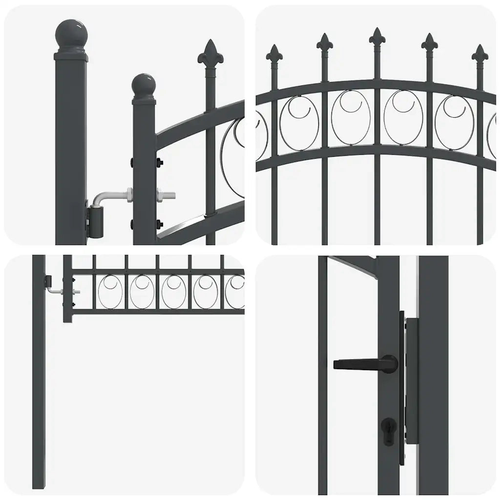 Cancello della recinzione con punte EMMEN 100 x 100 cm 42008987