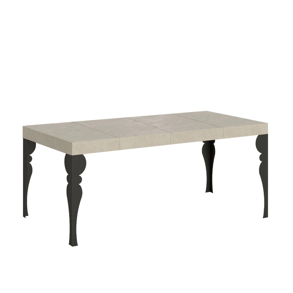 Tavolo Allungabile 90-246x90x77 cm Paxon Premium Cashmere Telaio Antracite