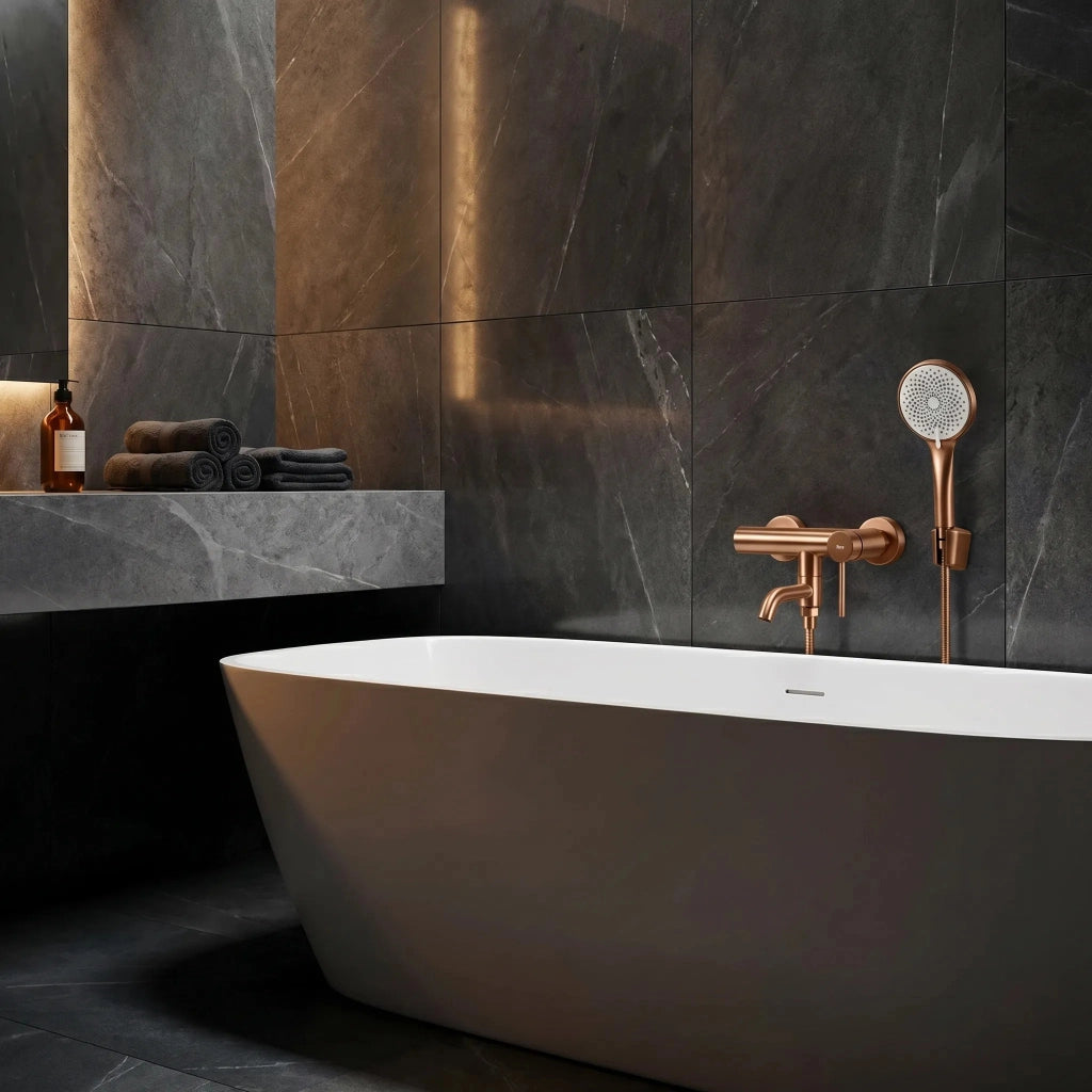 Miscelatore Per Vasca Rea Clif Brushed Copper