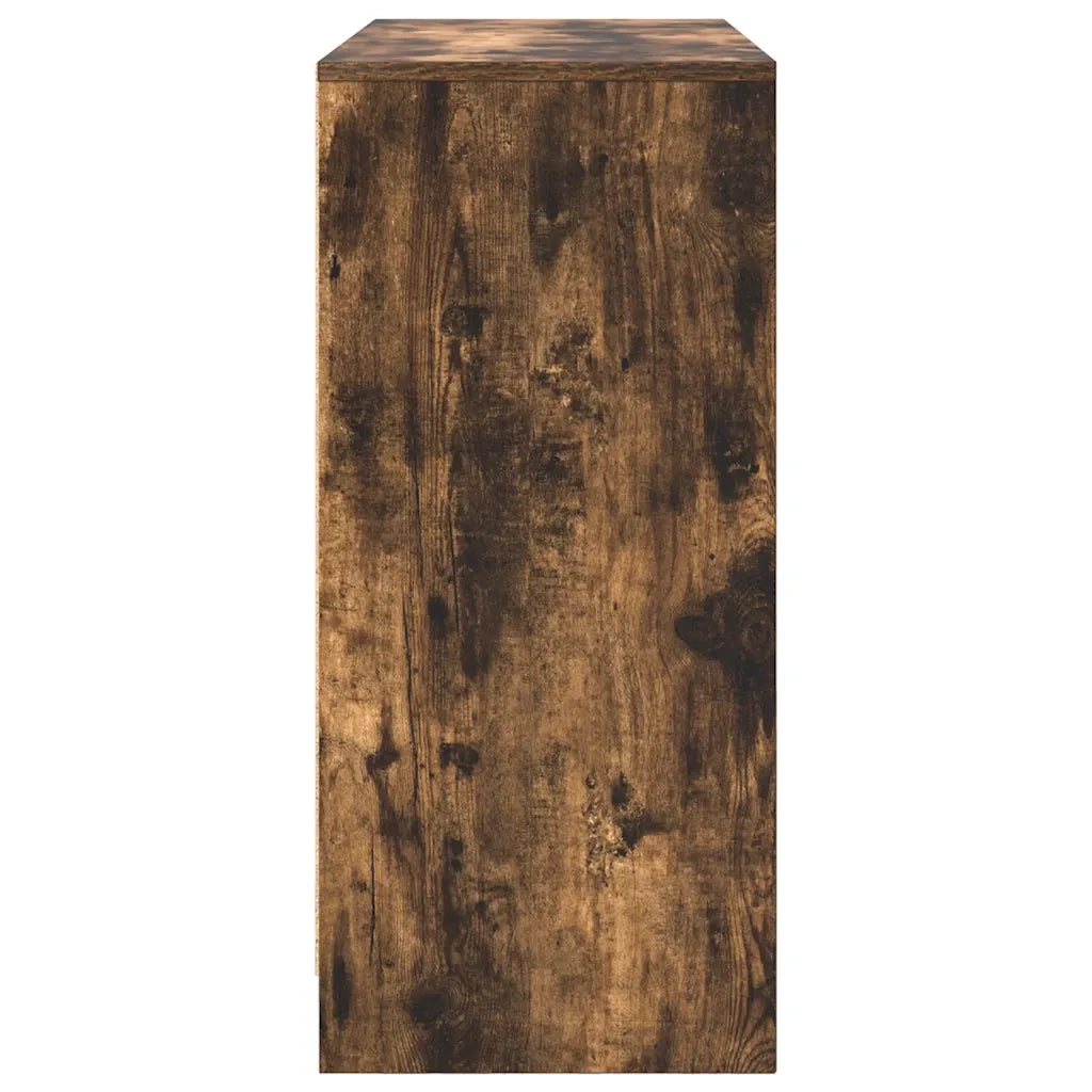 Credenza Rovere Fumo 85x34x76 cm in Legno Multistrato 861629