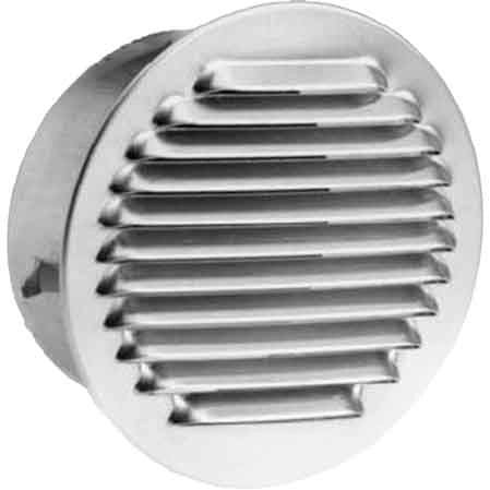 GRIGLIA DI AERAZIONE IN ALLUMINIO INCASSO Ø 160 mm