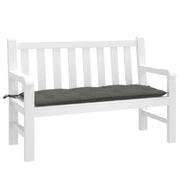 Cuscino Panca Giardino-Cuscini per panchina da esterno Grigio Scuro M¨¦lange 120x50x7 cm Tessuto