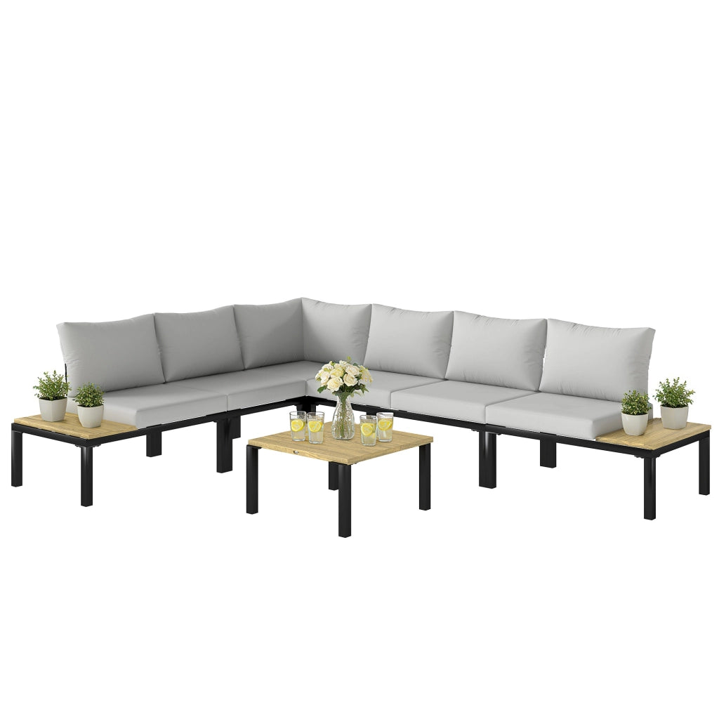 Divano Letto Esterno Modulare ¨C Zephmum ¨C Grigio