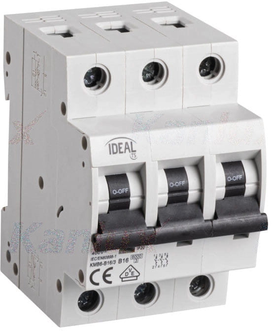 Interruttore magnetotermico 3P KMB6 Kanlux 23149
