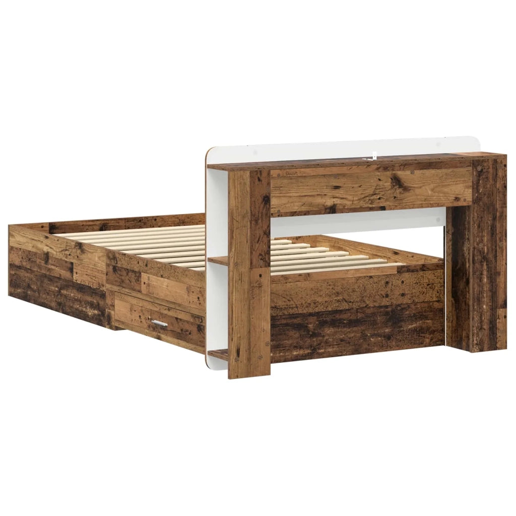 Telaio del letto con storage Legno antico 80 x 200 cm 3433705