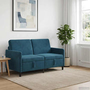 Divano con Storage Blu 152 x 78 x 87 cm Poliestere 42036942