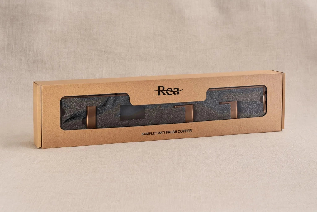 Set Accessori Da Bagno Mati Brush Copper 4 Pezzi