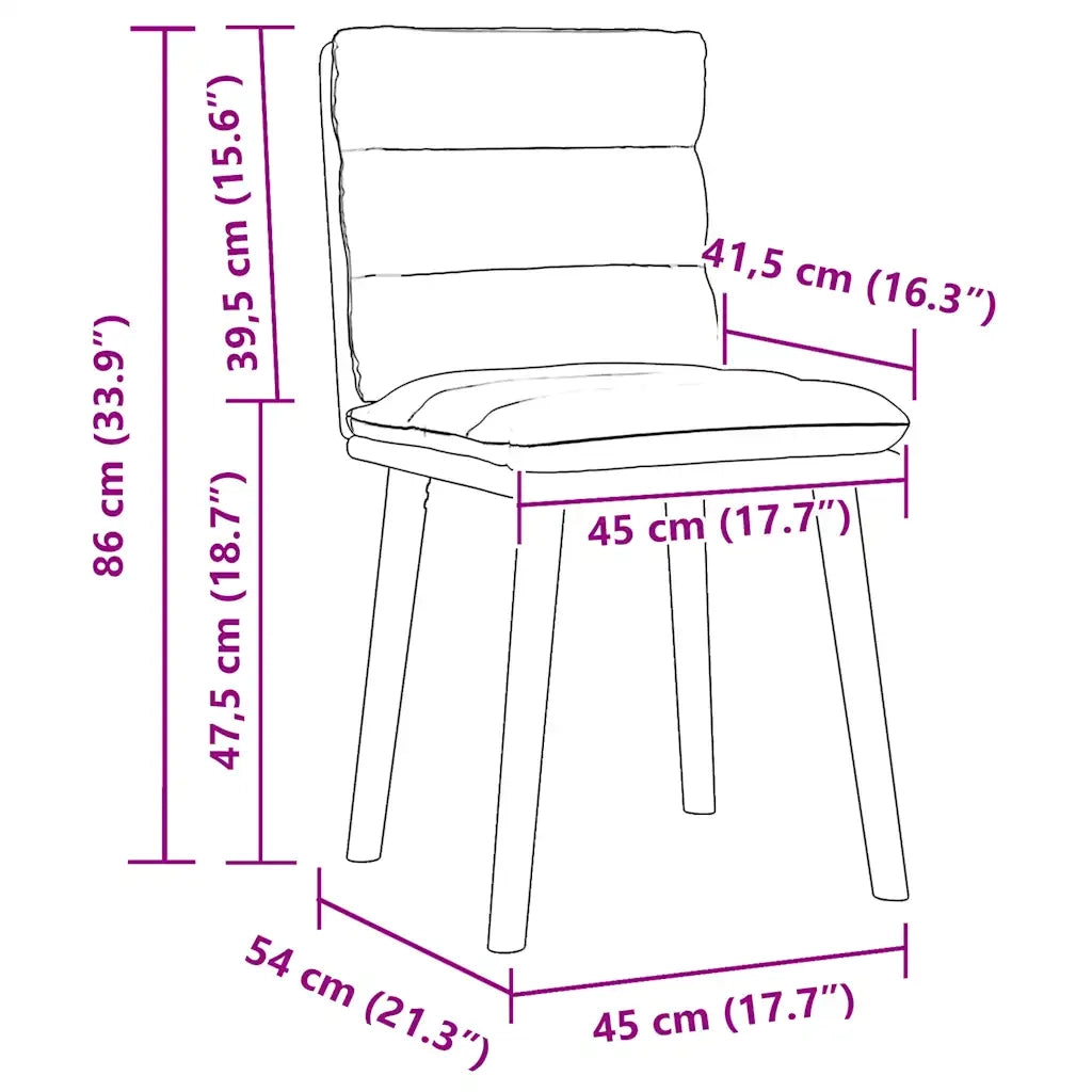 Sedie da Pranzo 6 pz Grigio Scuro in Tessuto 3315664