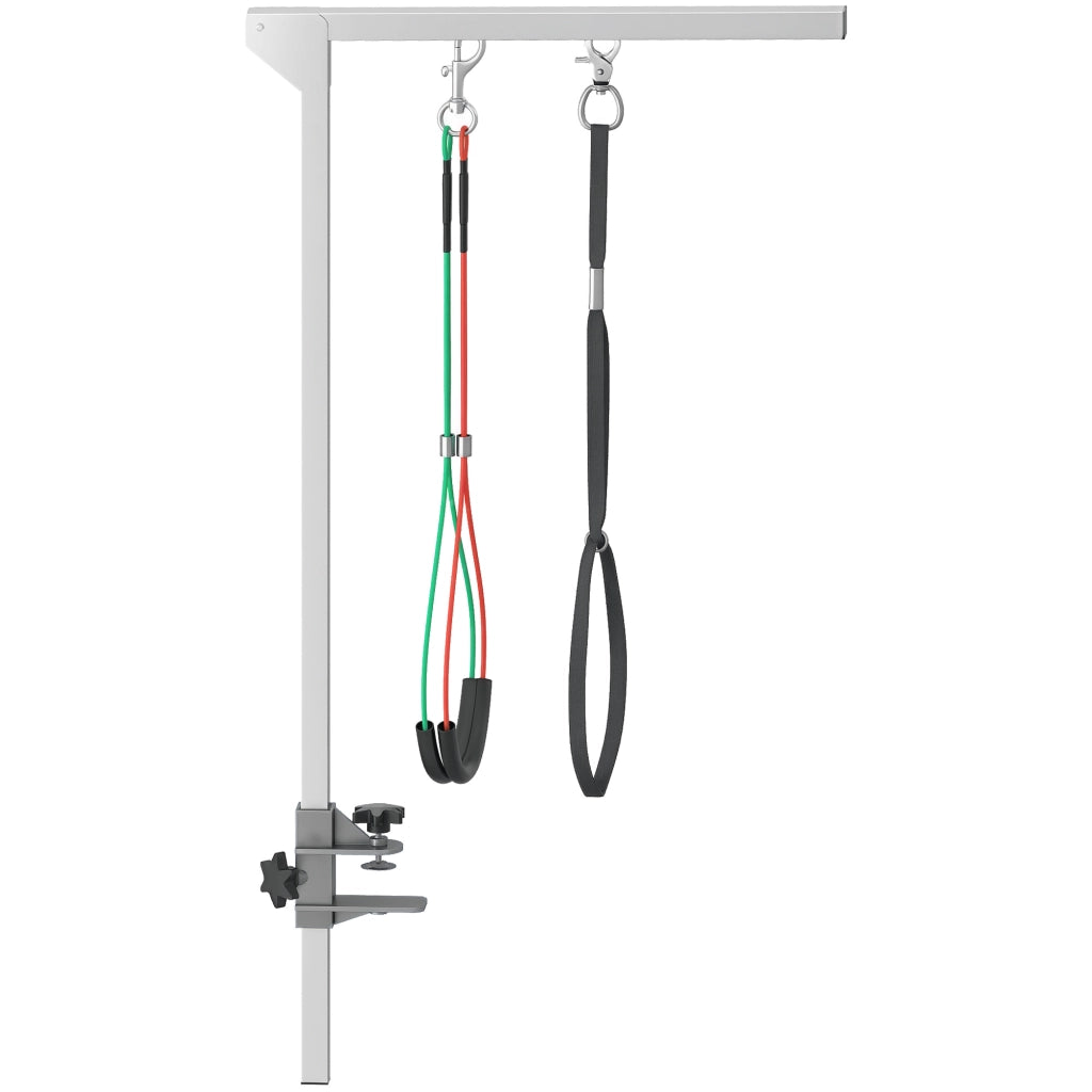 Braccio Toelettatura Pieghevole ¨C Minimal ¨C Acciaio Inox, Collare di Serraggio, Regolabile 74 cm