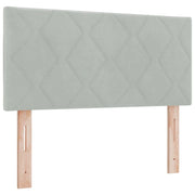 Testiera | Testata Grigio chiaro 90 cm Velluto
