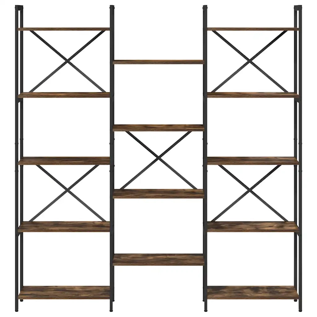 Libreria-Scaffale per Libri-Mobile di Stoccaggio Rovere Sonoma 156 x 25 x 167 cm Legno multistrato 734424