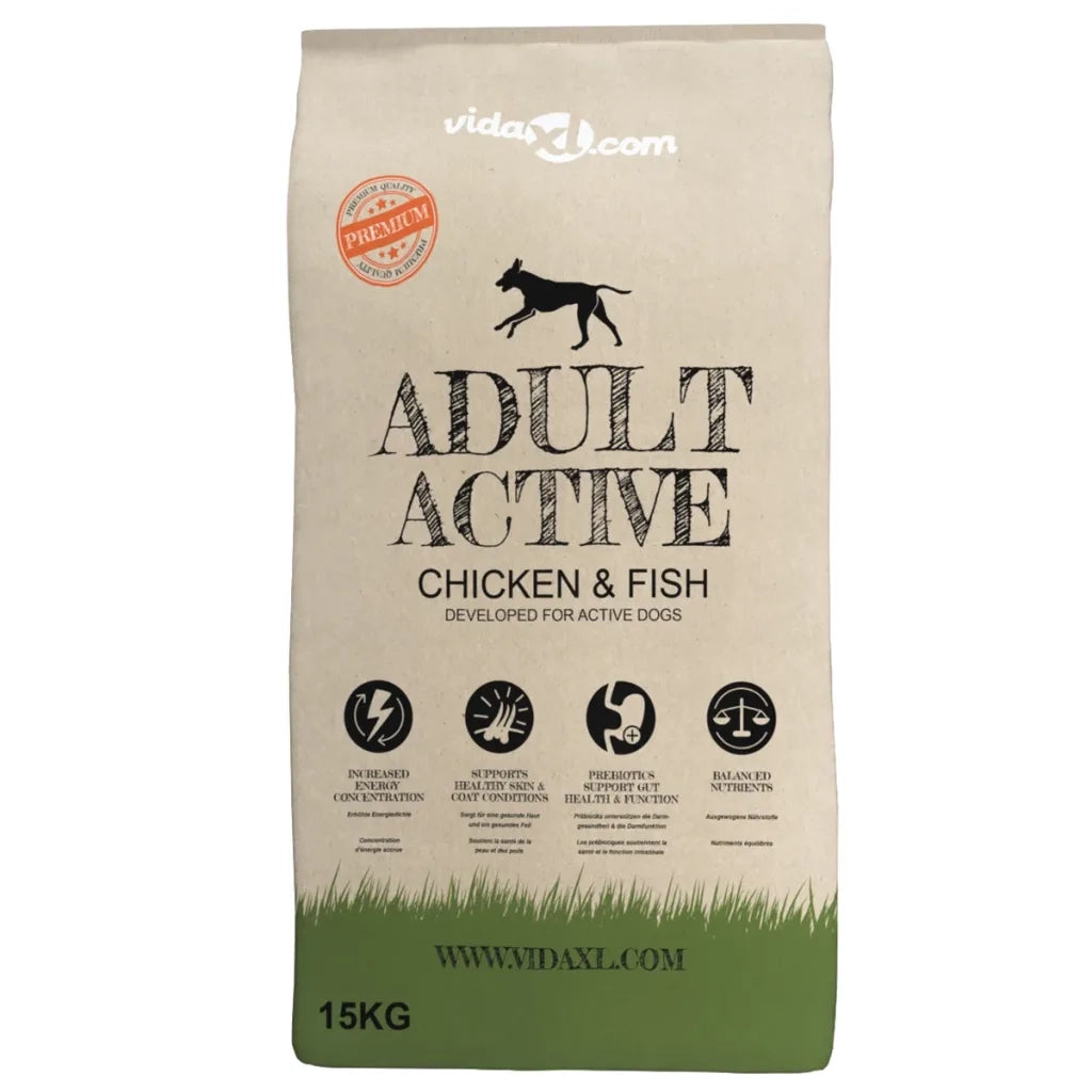 Cibo Secco per Cani Premium Adult Active Chicken & Fish 15 kg CFW5476631
