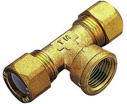 RACCORDO A T FEMMINA CON OGIVA IN PTFE PER TUBO RAME MODELLO 1200 1/2 ø16   TIEMME RACCORDERIE SPA