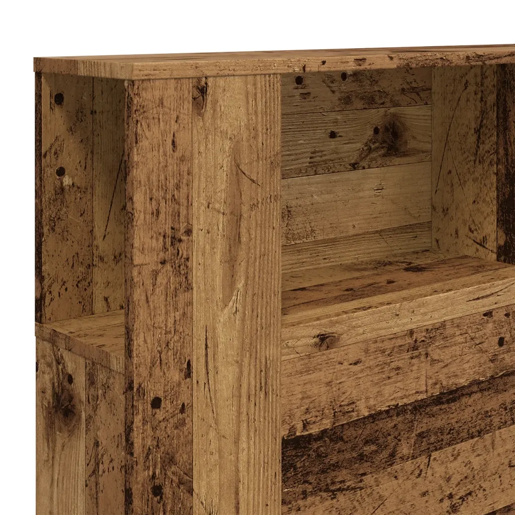 Testiera | Testata Contenitore Legno Antico 180x18,5x102,5 cm Truciolato