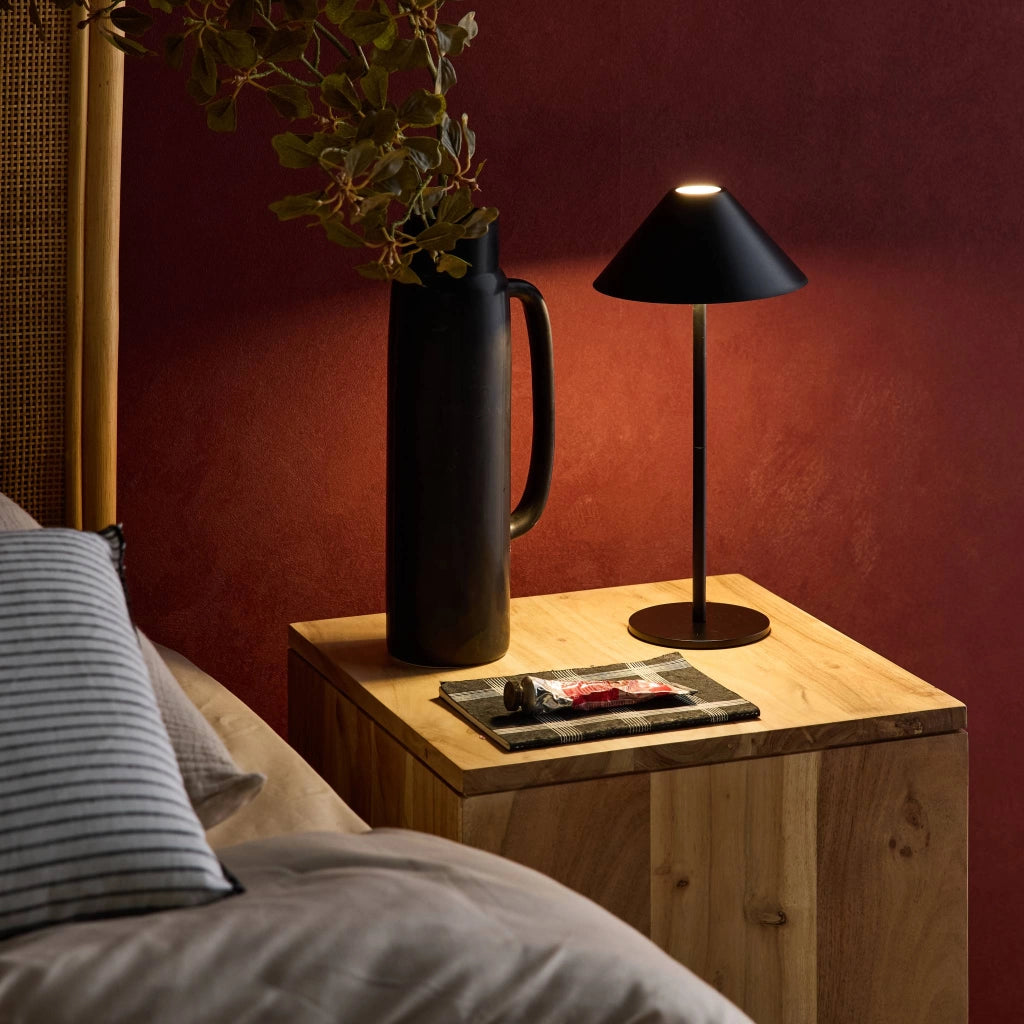 Lampada da tavolo led senza fili, 135cm, nero