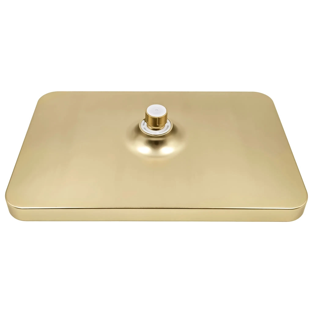 Soffione Doccia Rettangolare Rea Js-032 Brushed Gold