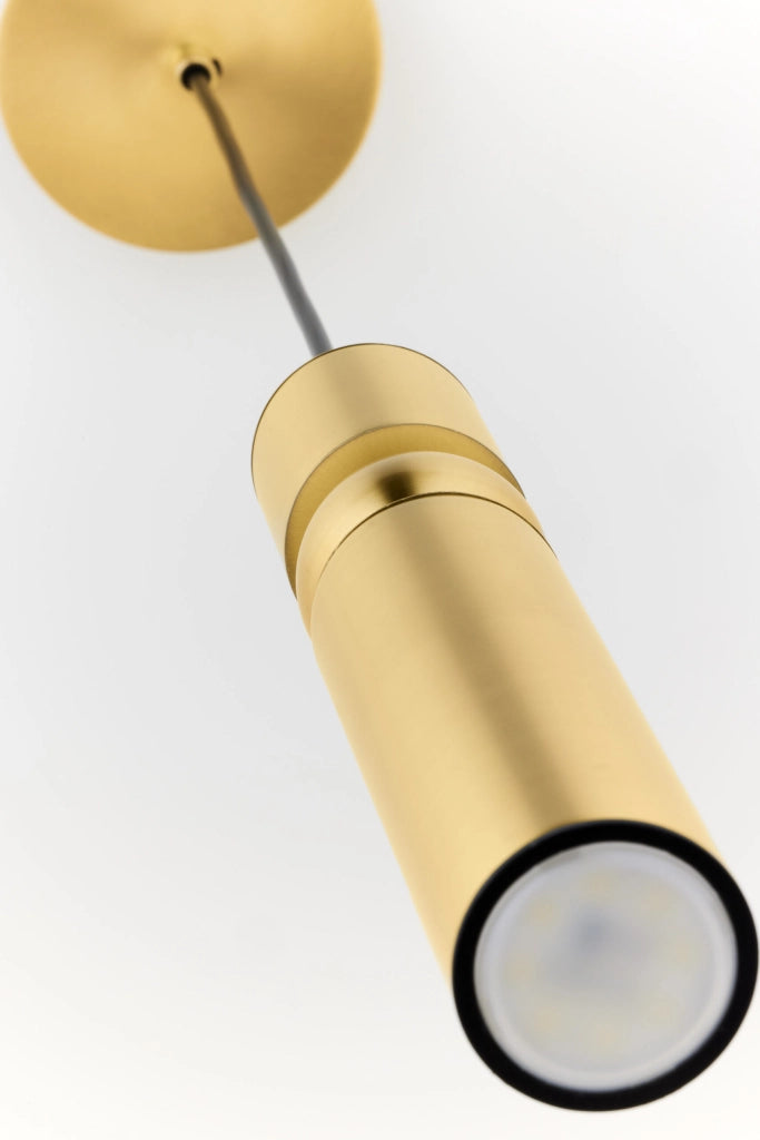 Lampada a sospensione moderna oro tubo GU10 Jupiter ALAS